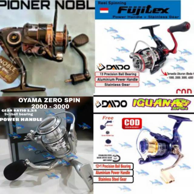 REEL PIONER NOBLE/ DAIDO DAIMOS/DAIDO FUJITEX/DAIDO DEEP SEA(POWER HANDLE)