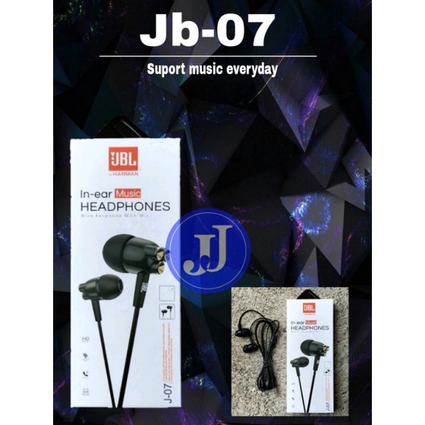 HF HEADSET/EARPHONE JBL J-07 DYNAMIC SOUND SUPER BASS