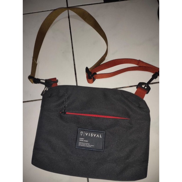 sling bag VISVAL ori, Tas selempang, waist bag visval