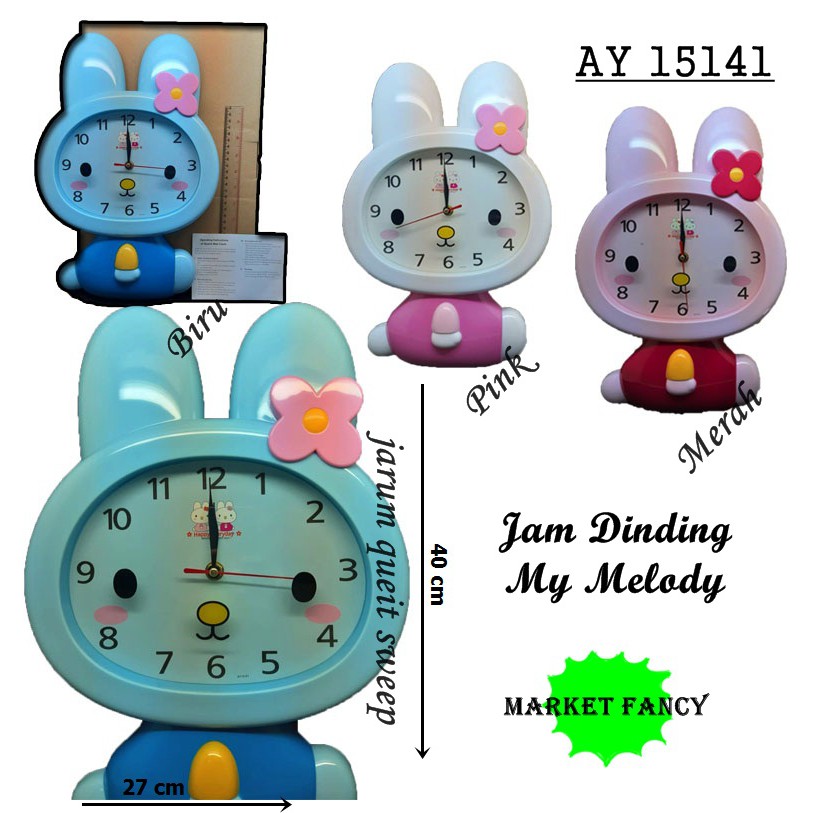 Jam Dinding Body My Melody - Jam Karakter Lucu dan Unik