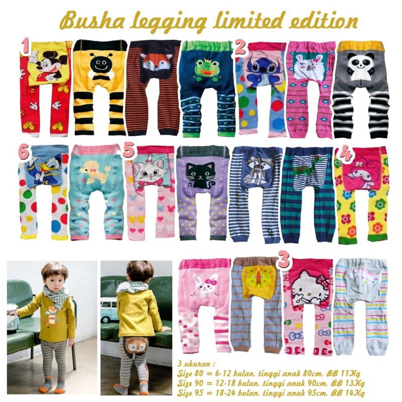 Legging Busha Import RANDOM MOTIF