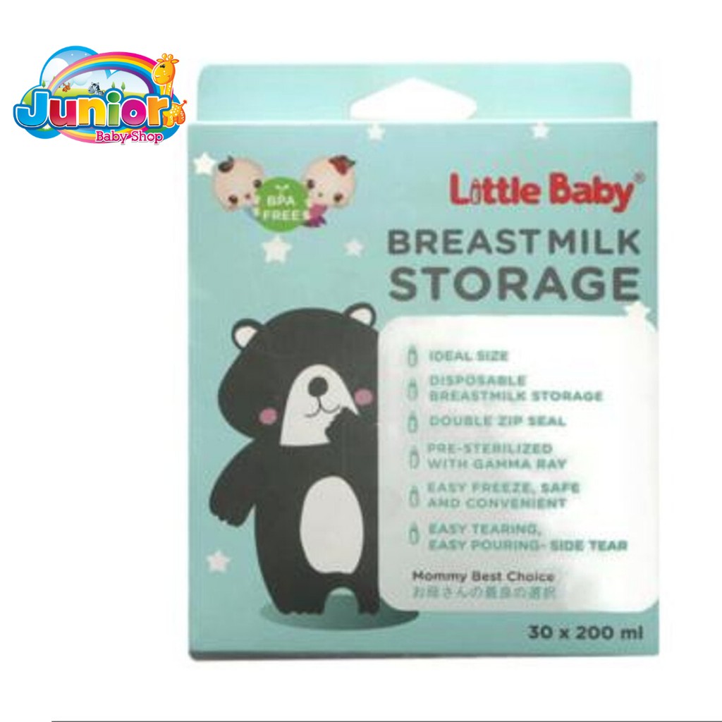 Little Baby Breast Milk Storage 30 x 200ml