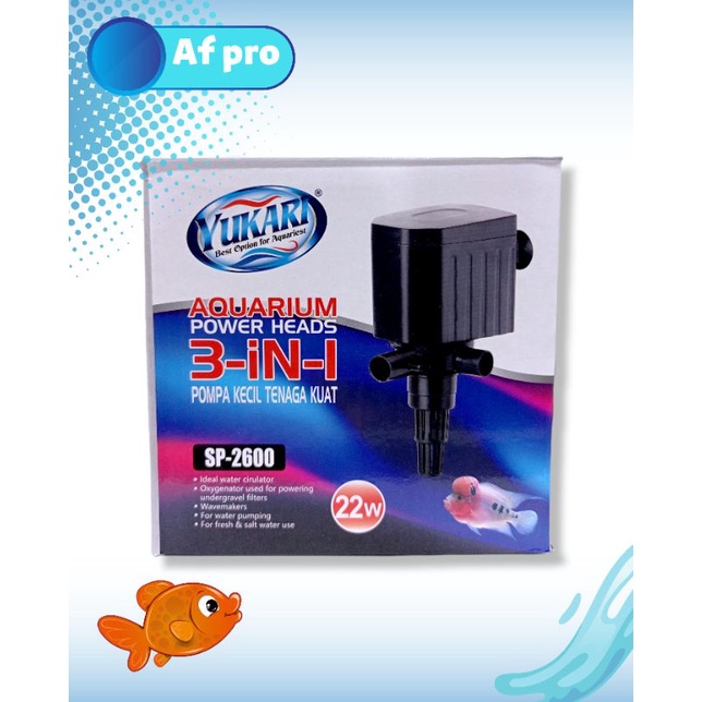 Pompa aquarium kolam kecil YUKARI SP 2600