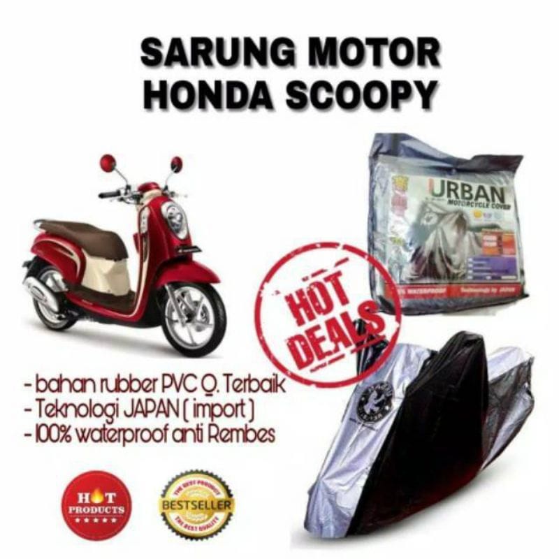 Sarung Cover Motor HONDA GENIO Mantel Penutup Tutup Selimut Motor HONDA GENIO Waterproof Anti Air