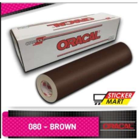 Sticker Oracal Brown 080 Glossy atau matte uk126cm