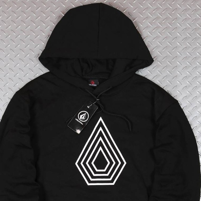 JAKET HOODIE JUMPER SURFING VOLCOM FULL BLACK / MARRON
