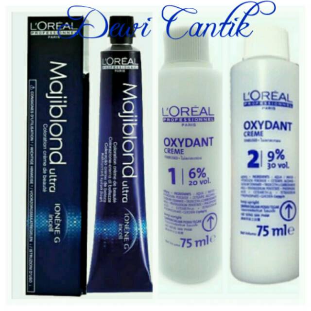 LOREAL CAT MAJIBLOND COLOURING CREAM & OXYDANT