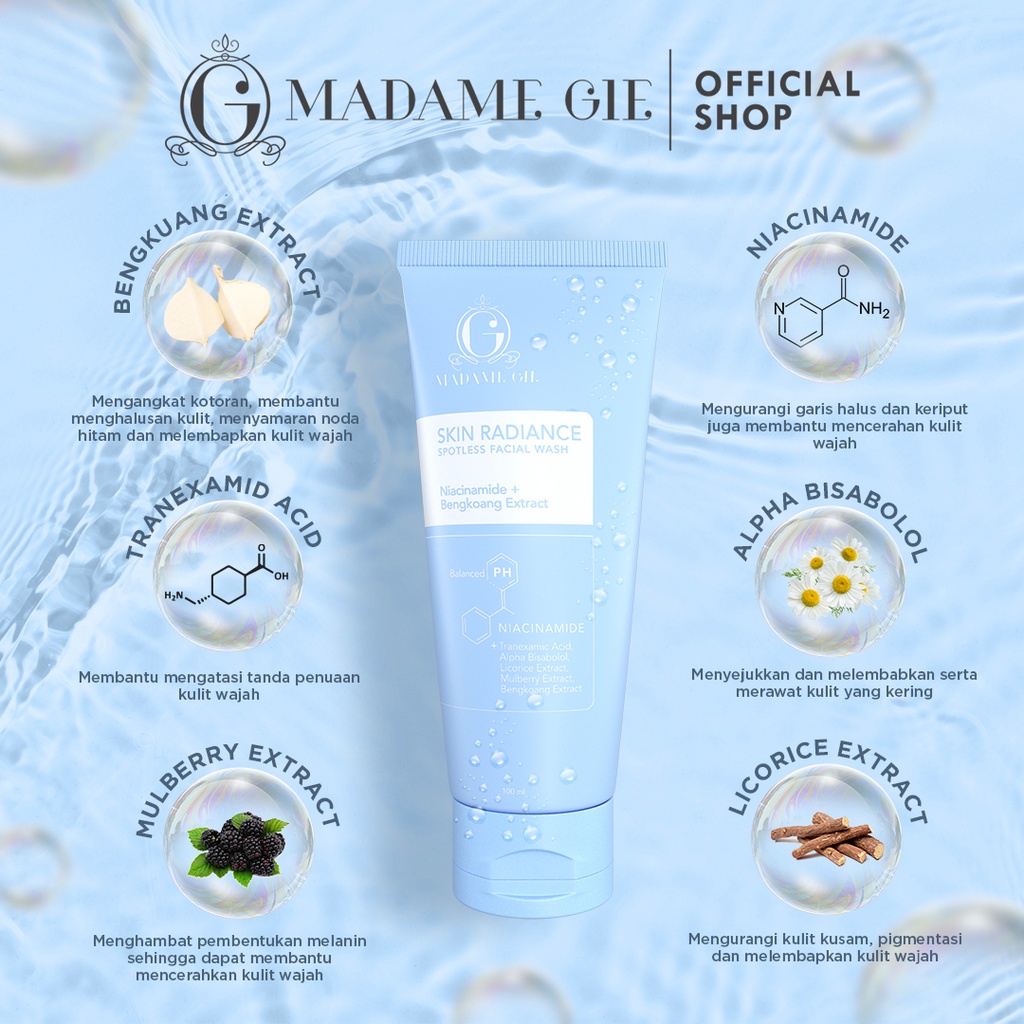 Fashion Fair - Madame Gie Skin Radiance Series - Skincare Wajah 5% Niacinamide Cream Pagi Malam