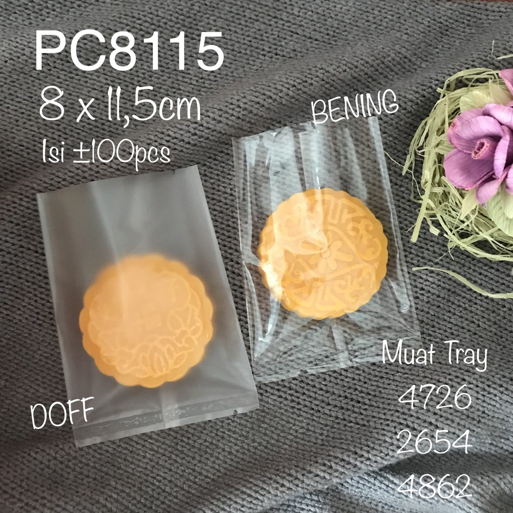 

PC8115 Plastik Polos Bening Doff Cookies Serbaguna