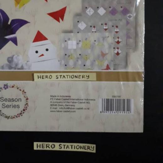 

WI68V. Populer .Faber-castell washipaper kertas origami paper season patterns 10 motif 50 lembar.,.!