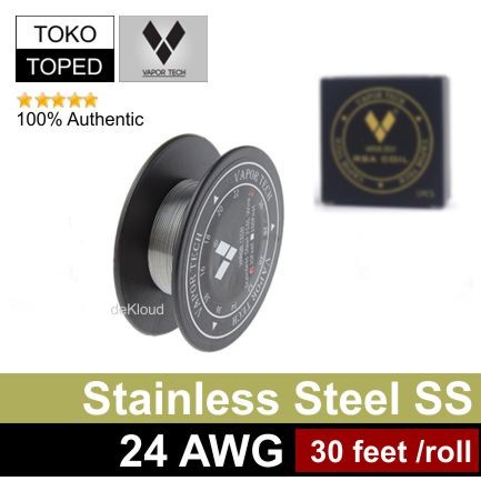 Original VTSS316L 24 AWG - ss kawat coil 24g stainless steel