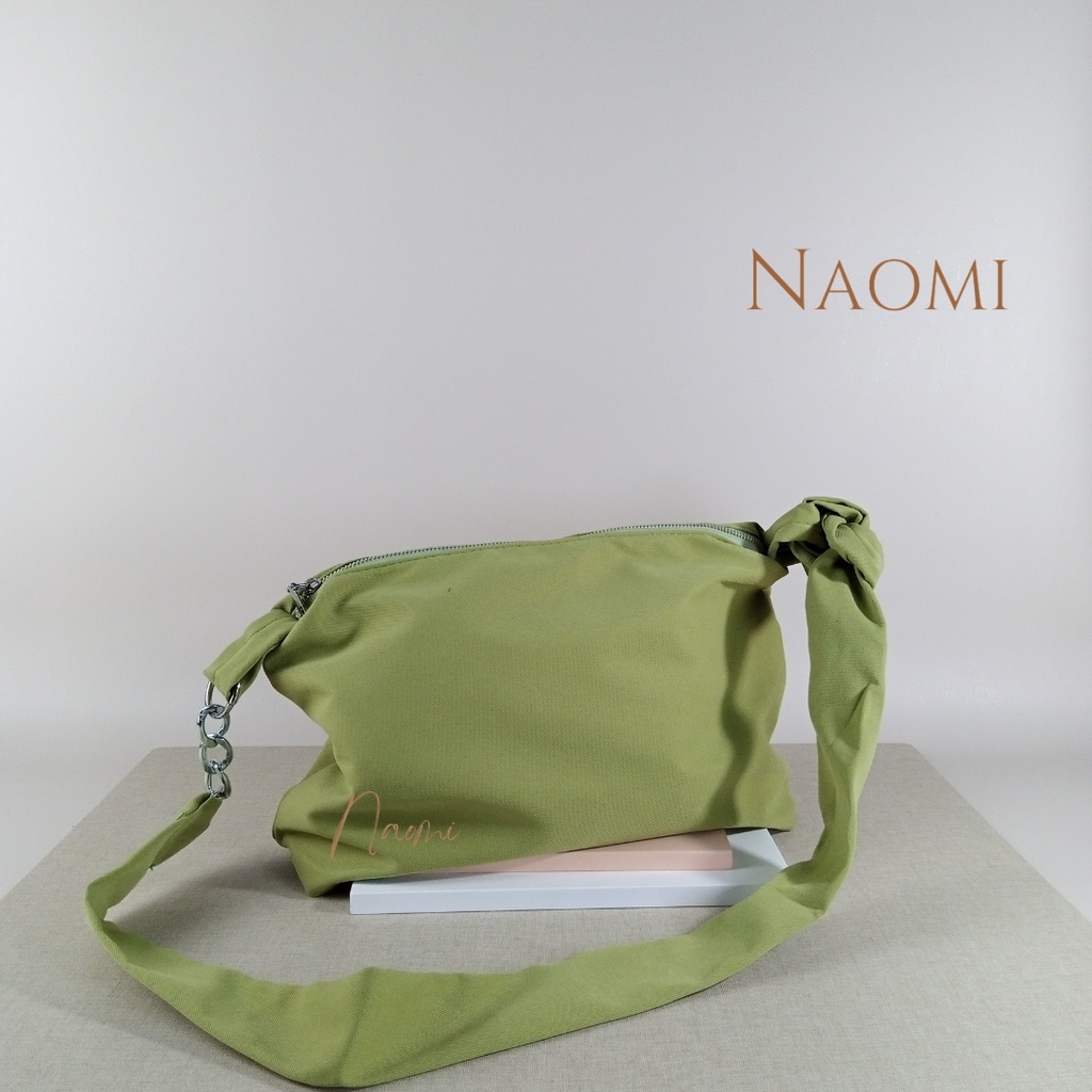 NAOMI - Jordan Sling Bag 4 Colours - Tas import Wanita Hand Bag Wanita Fashion Bag - tote bag - canvas bag - simple bag - tas katun - tas cotton - tas kain - naomi bag