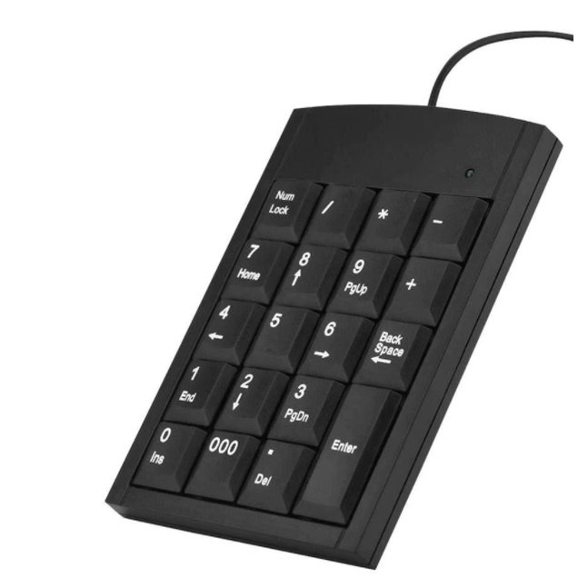 Portable Mini Keyboard Numeric Wired USB