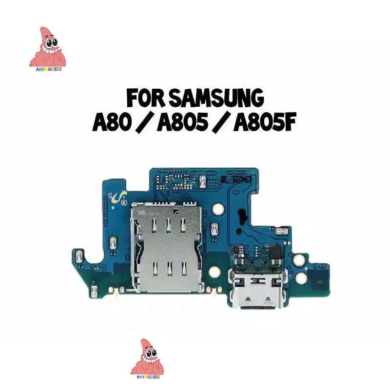 BOARD KONEKTOR CONECTOR CHARGER SAMSUNG GALAXY A80 A805 A805F ORIGINAL PLUG IN MIC