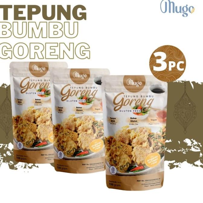 

[COD] Mugo Tepung Bumbu Goreng Gluten Free NON MSG [3PCS] [COD]