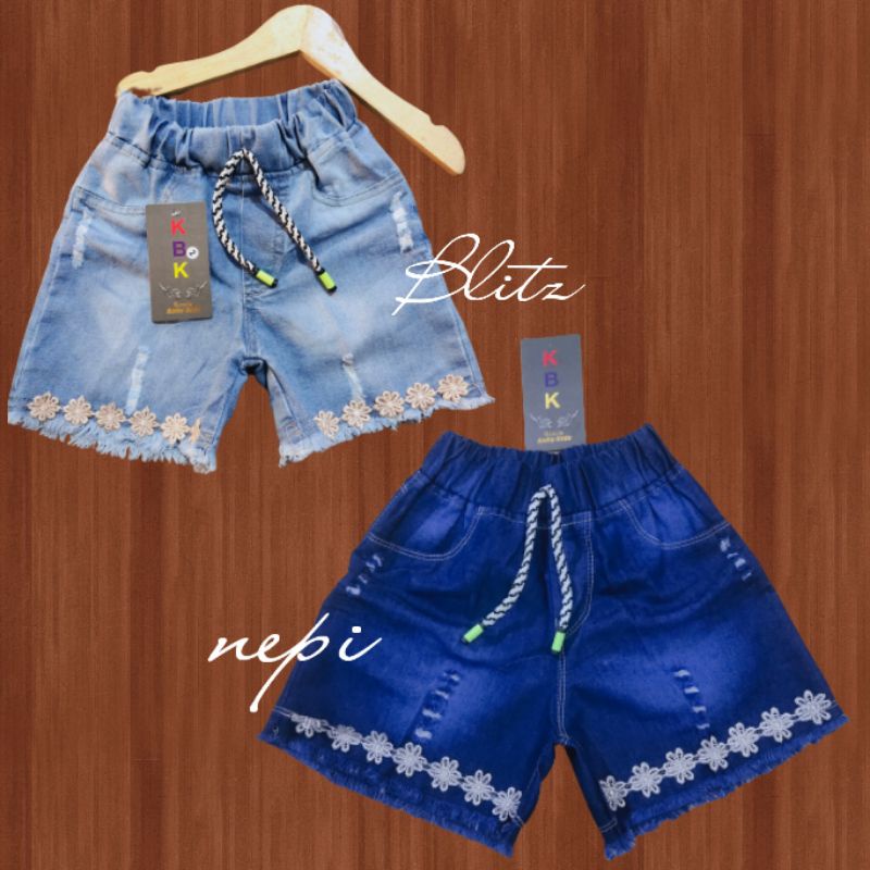 Celana Jeans Pendek//Hotpant Anak Usia 5-8tahun