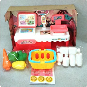 myrainbow Mainan Kasir Cash Register mainan peran anak cewek kasir toko murah terjangkau (09060176)