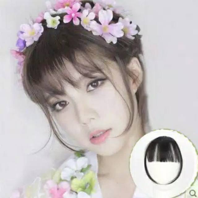 Rambut palsu poni / wig poni tipis ala korea