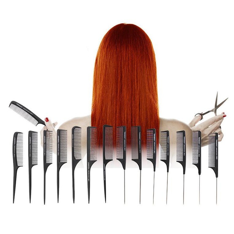 Image of PREORDER 1pc Professional Hair Comb Hairdressing Combs Tip Tail Hair Cutting Dying Hair Brush Barber Tools Salon Hair Styling Accessories #0