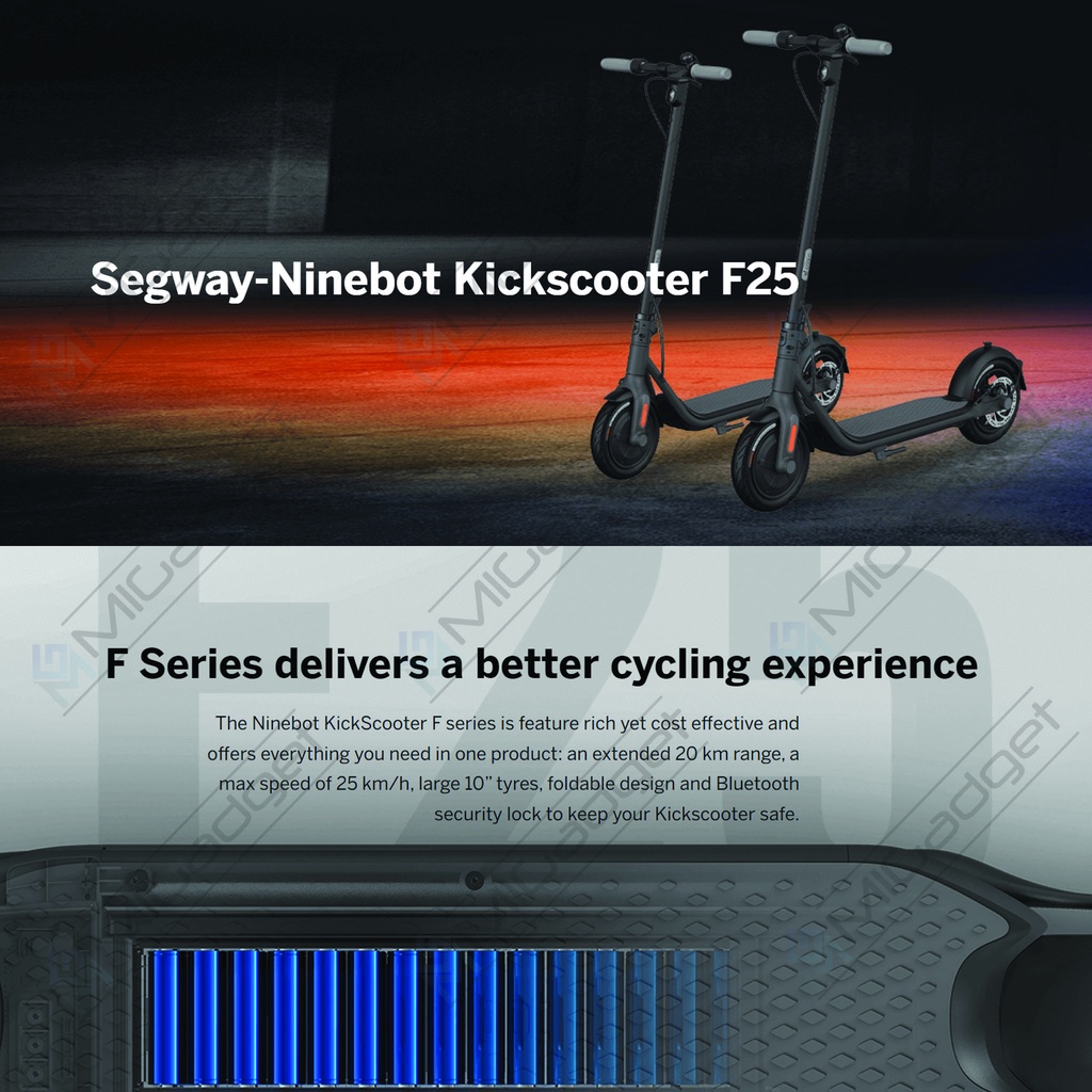 Segway Ninebot Scooter KickScooter F25 - Skuter Elektrik