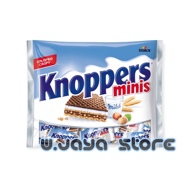 Knoppers Minis Wafer Lapisan Coklat Hazelnut 200g