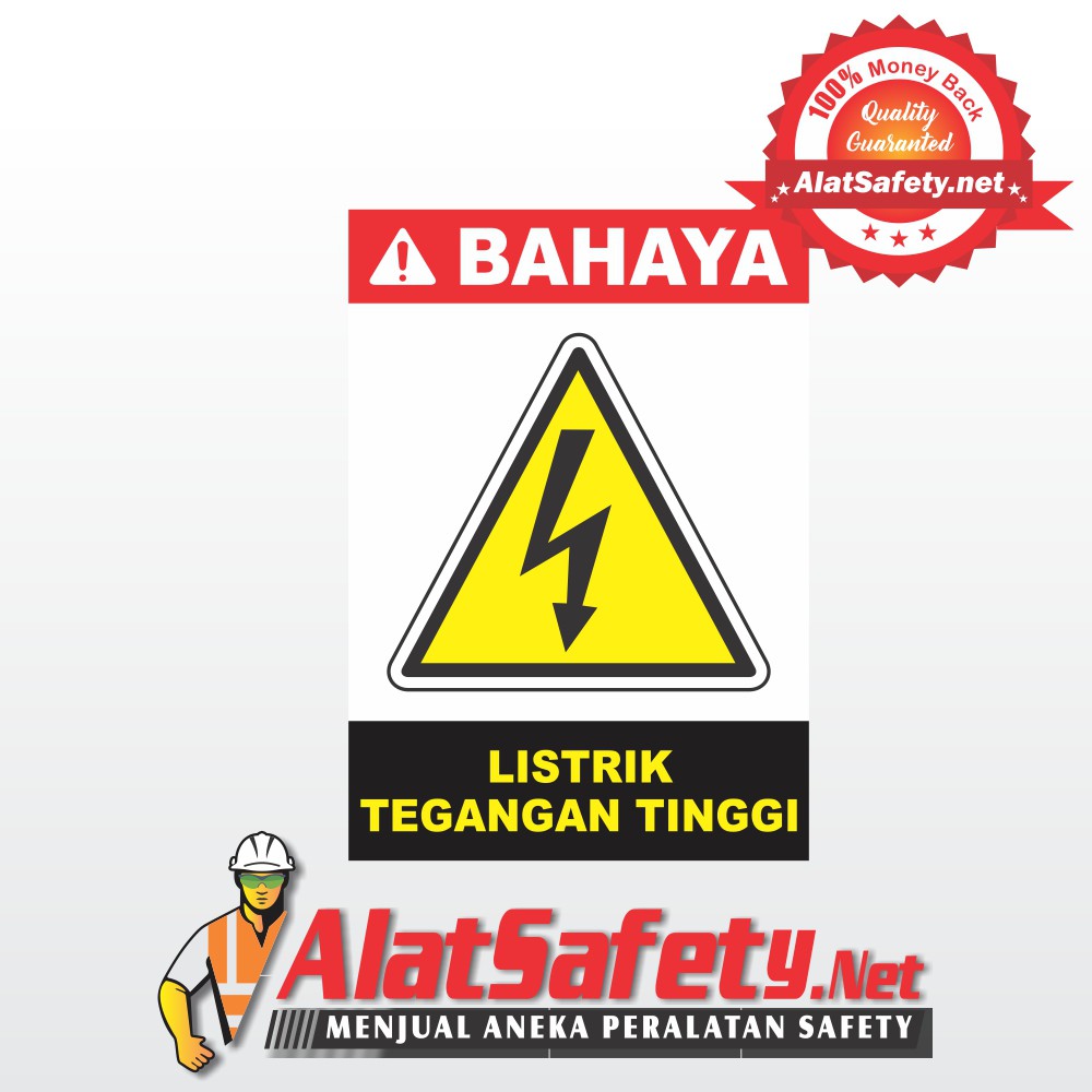 

Sticker Stiker Safety Listrik Tegangan Tinggi - Stiker Tanda