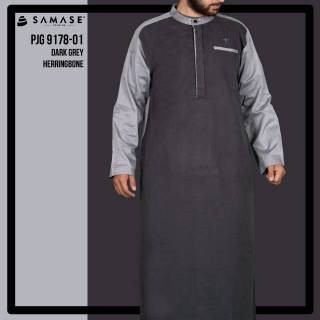 Samase - Jubah Premium DarkGrey - Lighty
