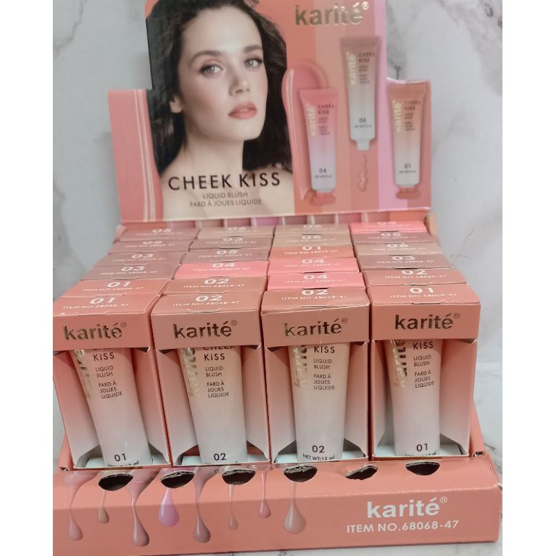 [PER 6PCS ]LIQUID BLUSH CHEEK KISS KARITE NO.68068-47