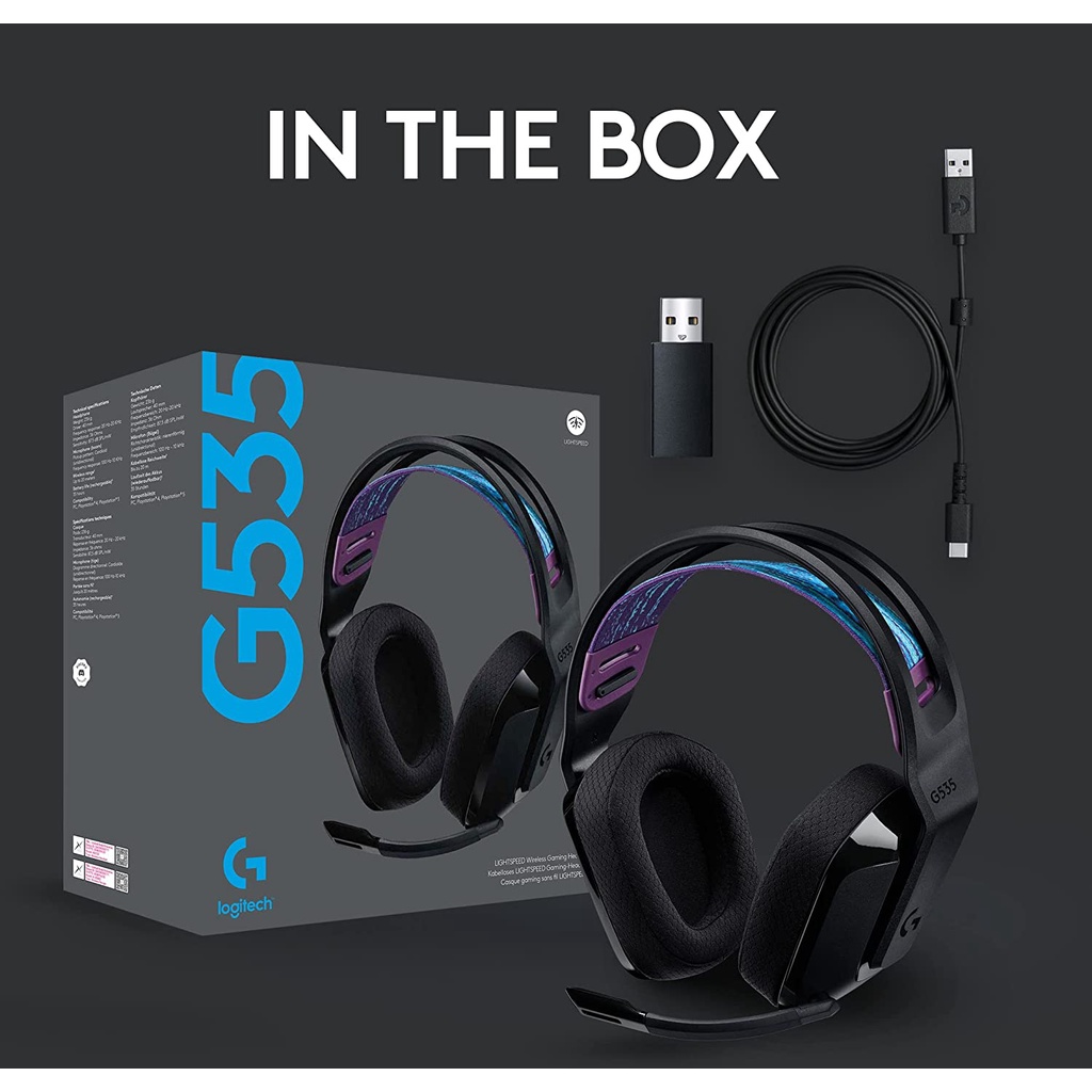 Logitech G535 Lightspeed Wireless Gaming Headset