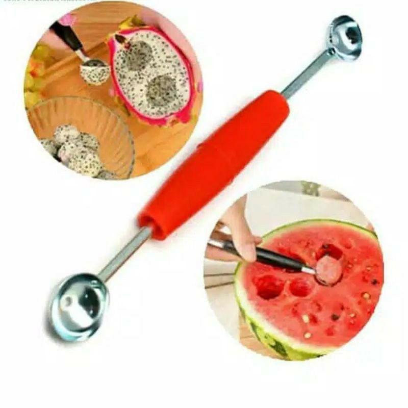 JKT Alat Cetakan Buah Alat Kerok Buah Bulat Cocktail Kerokan Melon Es Buah