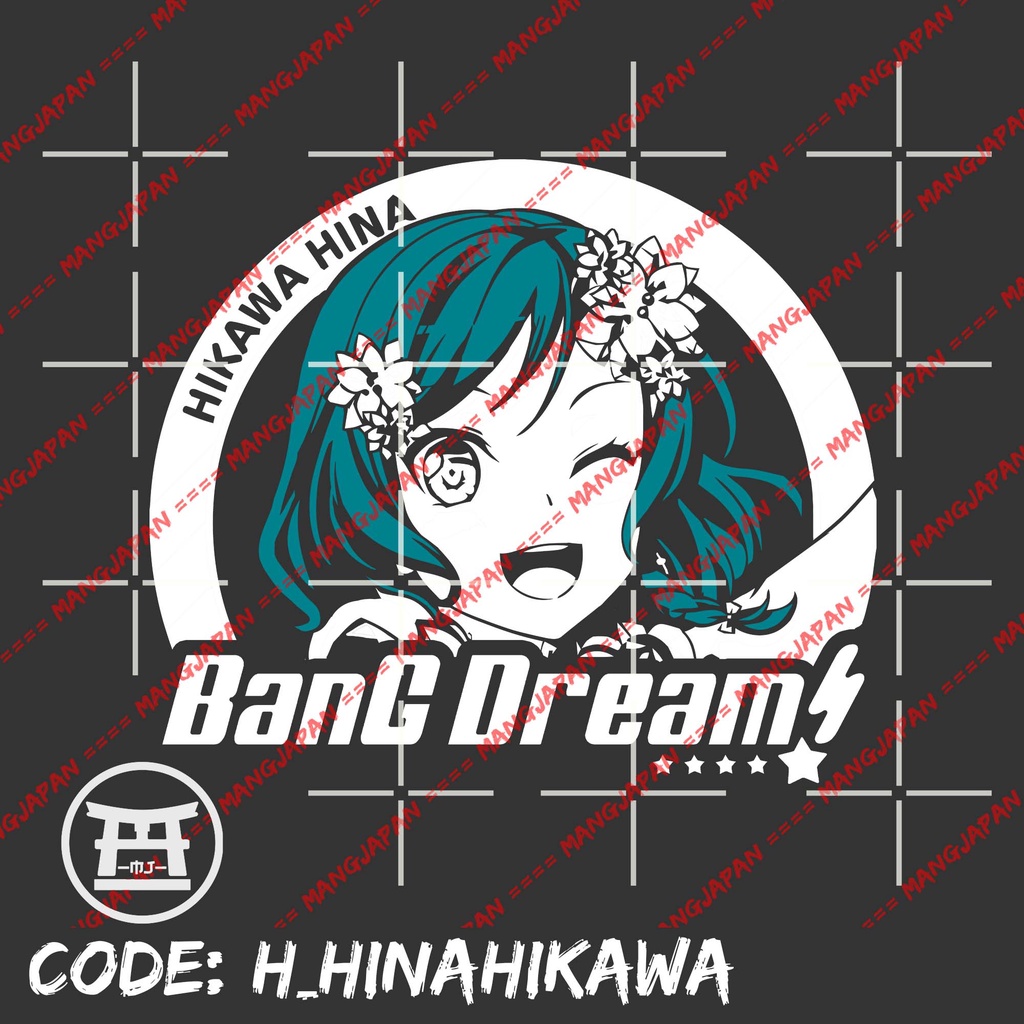 Jaket hoodie jumper japan game HINA HIKAWA pastel palettes - BANG DREAM 100% cotton fleece