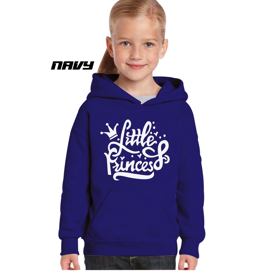 JAKET HOODIE ANAK PEREMPUAN SWEATER SABLON PRINCES TERBARU KEKINIAN BAHAN FLEECE USIA 2TAHUN SAMPAI 12TAHUN