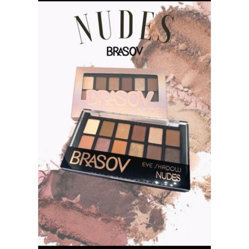 EYESHADOW BRASOV NUDES 12 WARNA/PBOM