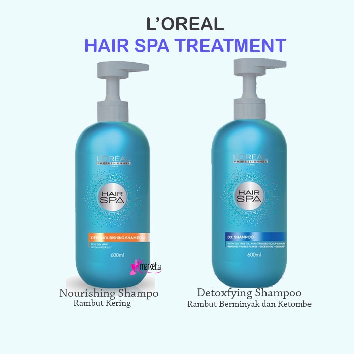 L'Oreal Professionnel Hair Spa Shampoo 600ml [Nourishing | Detoxfying]