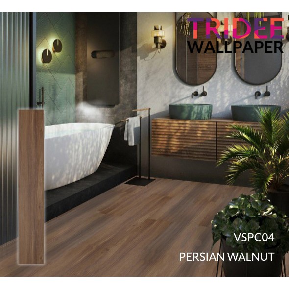 Lantai SPC Vinyl klik 4.0 MM Flooring | TRIDEE WALLPAPER