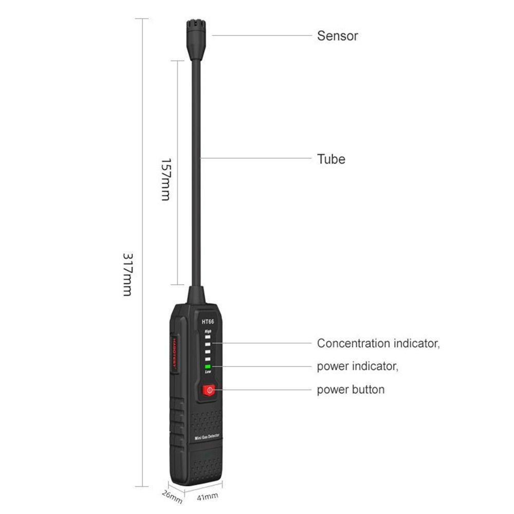 Top Gas Leak Detector Profesional Untuk Gas Mudah Terbakar Auto Alarm Alat Ukur Gas Mudah Terbakar