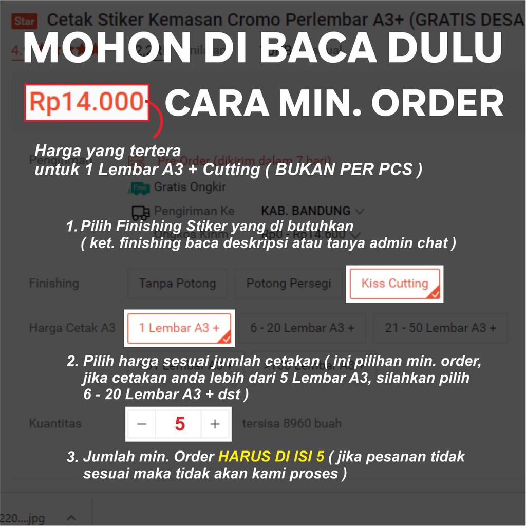 Cetak Stiker Kemasan Cromo Perlembar A3+ (GRATIS DESAIN)-1