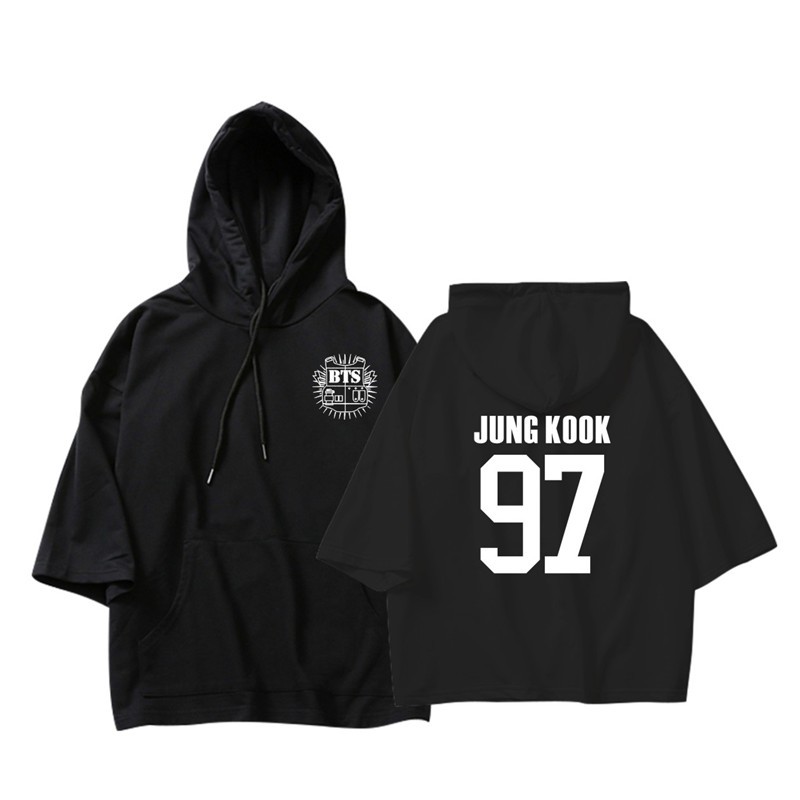 bts jungkook black hoodie