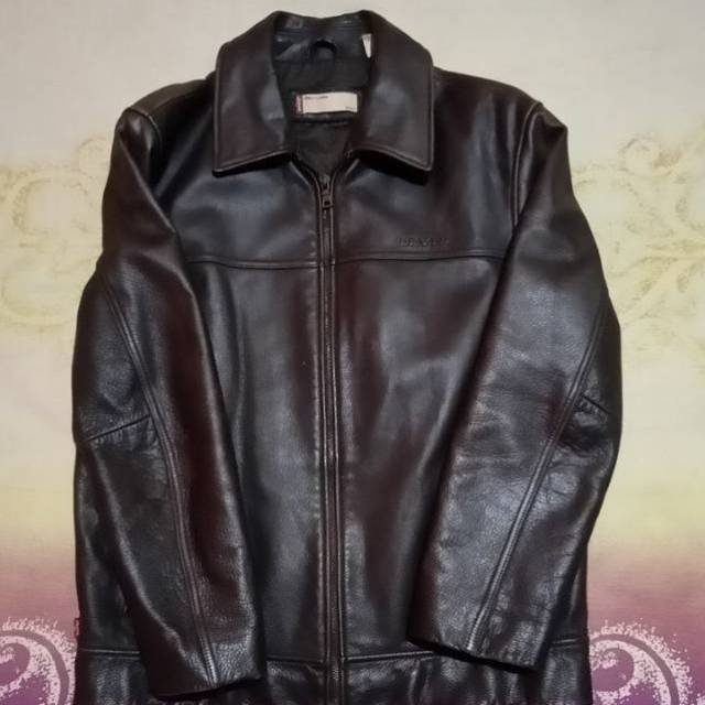 jacket second branded leather kulit levis