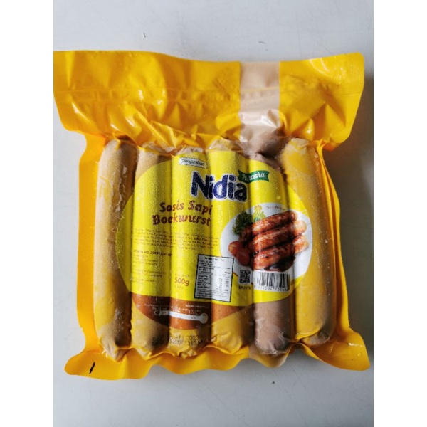 Nidia Sosis Sapi Bockwurst Jumbo Isi 6