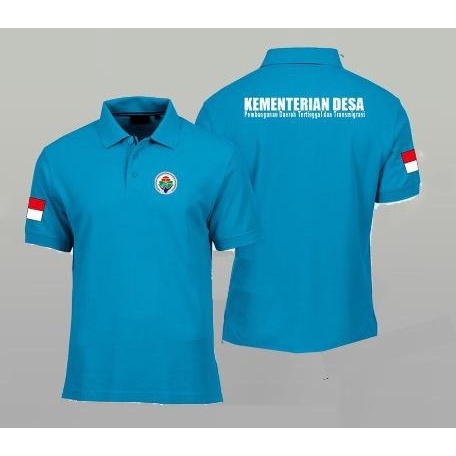 (DONE) KAOS POLO TSHIRT BAJU KERAH DISTRO KEMENTERIAN DESA SDGS POLOS CUSTOM ASLI