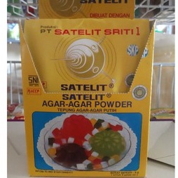 AGAR-AGAR SATELITE 9g (PUTIH/PLAIN) UNTUK MEMBUAT AGAR-AGAR ATAU JELY