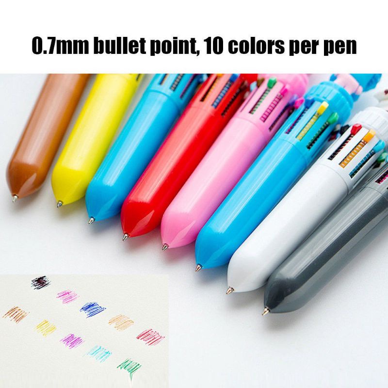 Pulpen Karakter Gel Pulpen 10 Warna Ballpoin