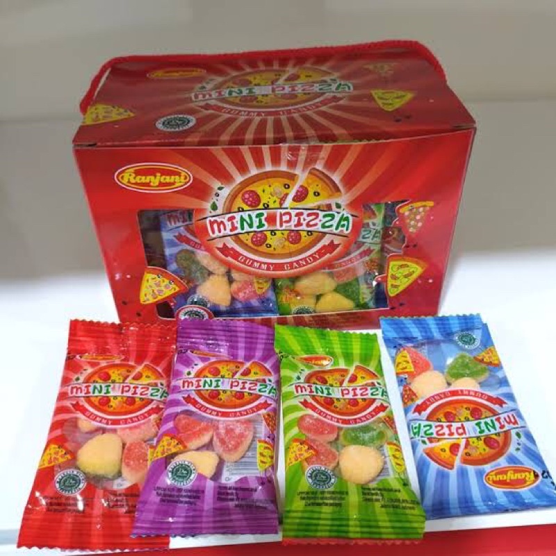 

Mini pizza gummy candy