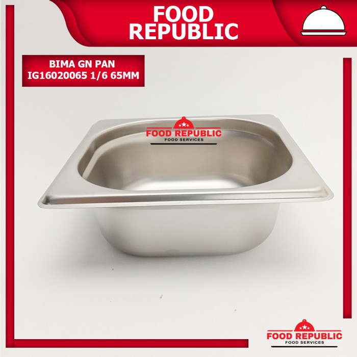 BIMA GASTRONOM FOOD PAN UKURAN 1/6 65mm - WADAH PRASMANAN STAINLESS