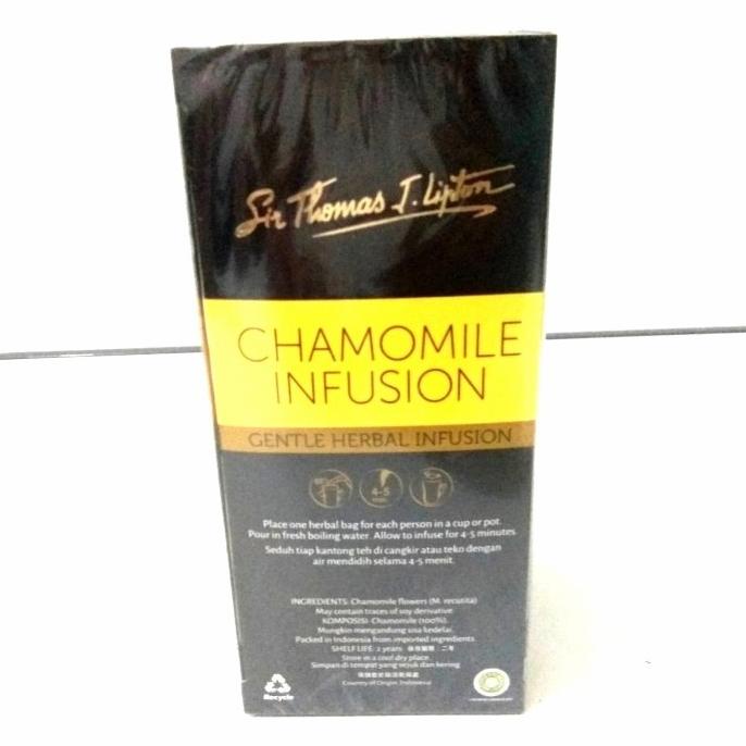 

[COD] Sir Thomas J Lipton-Teh Lipton Chamomile Infusion-Herbal-25 Envelope [COD]