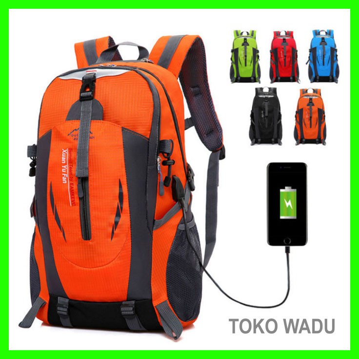 TAS RANSEL / TAS PUNGGUNG / TAS RANSEL PRIA / TAS PUNGGUNG PRIA / TAS OUTDOOR USB