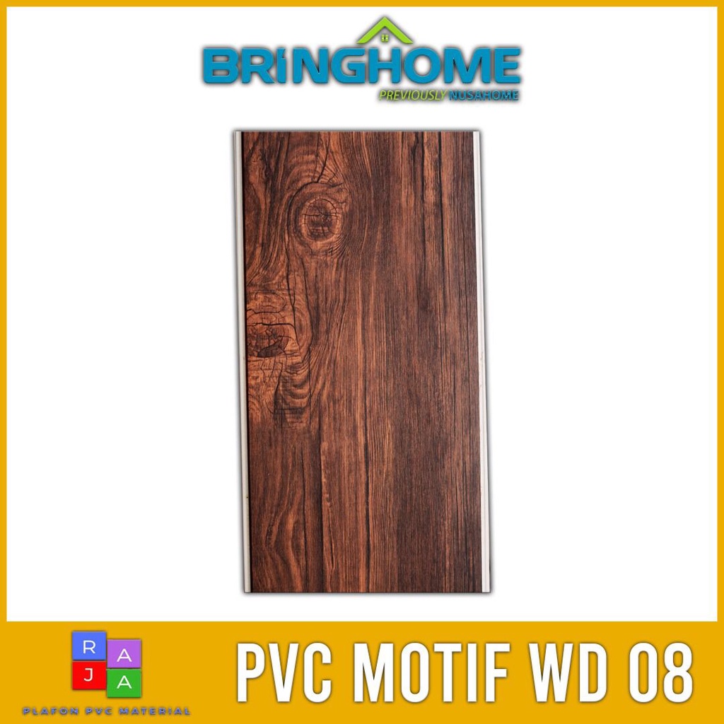 plafon pvc motif mewah kayu doff wood 8 harga permeter
