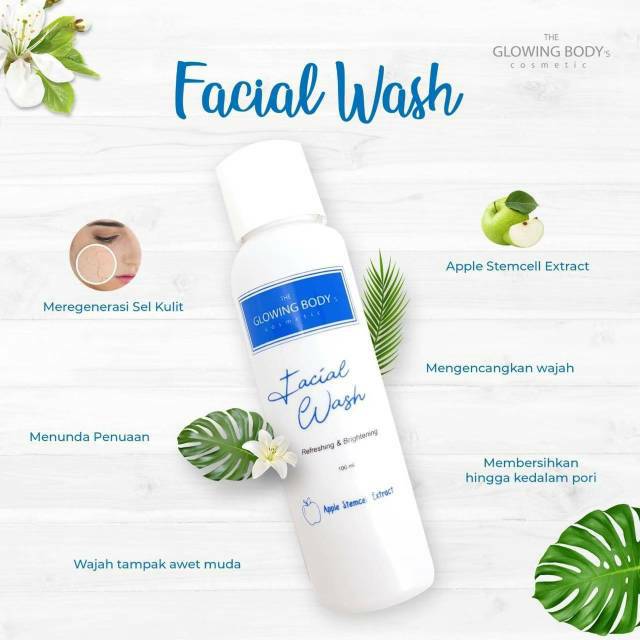 Facial wash by the glowing body's cosmetic