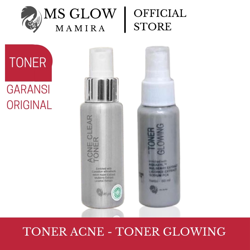 MS GLOW TONER ACNE TONER GLOWING ACNE WHITENING ULTIMATE LUMINOUS MS GLOW RESMI BPOM